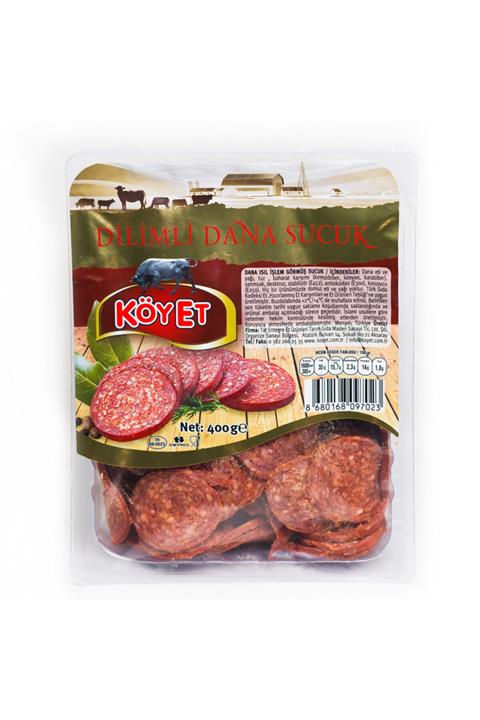 Köyet %100 Dana Eti Dilimlenmiş Sucuk 400 gr