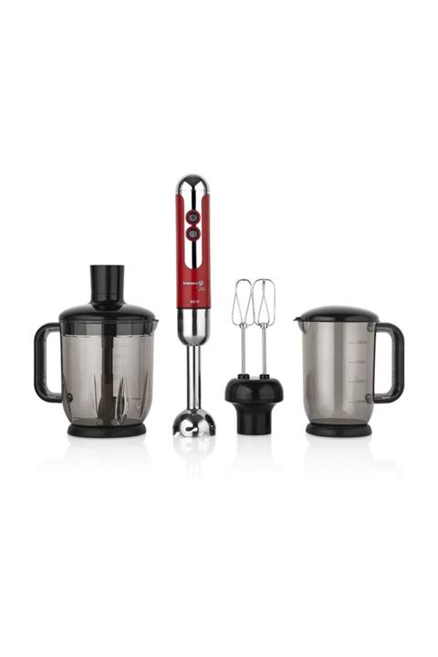 KORKMAZ A447-10 Mia Mega Blender Set Kırmızı