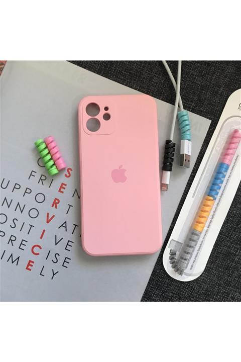 SUPPO Iphone 12 Uyumlu Model Kamera Korumalı Kılıf Ve Kablo Koruyucu