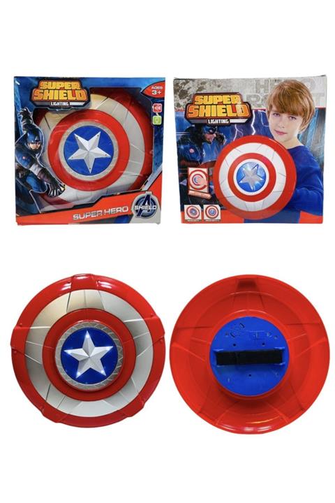 toysandmore Captain America Kaptan Amerika Işıklı Sesli Kalkan