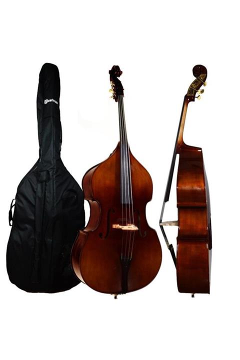 HİLALSHOP Kontrbas El Yapımı Profesyonel El Cilalı 4/4 Ddb44-p1