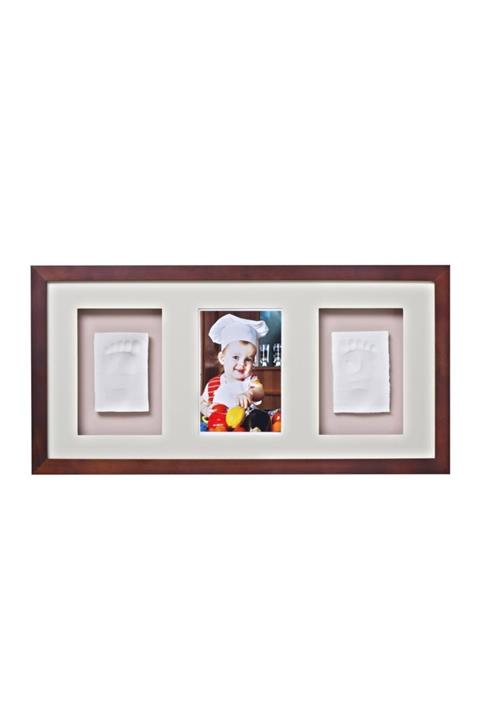 Baby Memory Prints Trio El Ve Ayak Izi 3lü Çerçeve Ceviz