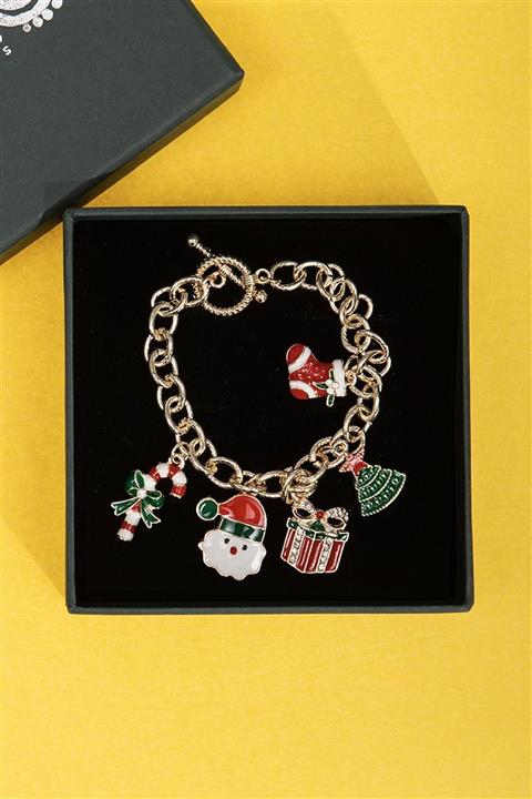 New Obsessions Christmas Yılbaşı Figürlü Charm Sallantılı Bileklik