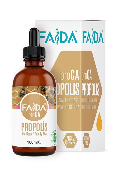 Faida Proca Propolis Ekstraktı Suda Çözünür Damla 100ml Aile Boyu