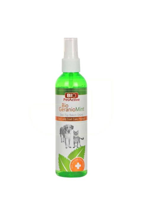 Pet Active Bio Geranio Mint Kedi Ve Köpek Deri Tüy Bakım Spreyi 100 Ml.