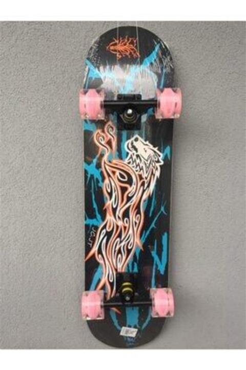 ROTAMZİRVE Profesyonel Zımparalı Silikon Tekerli (ışıklı)kaykay Rz-131313