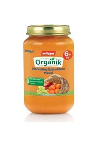 Milupa Organik Mandalina Üzüm Elma Kavanoz Maması 200 Gr