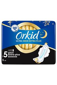 Orkid Ultra Gece Extra Plus Boy 5 Hijyenik Ped 5'li