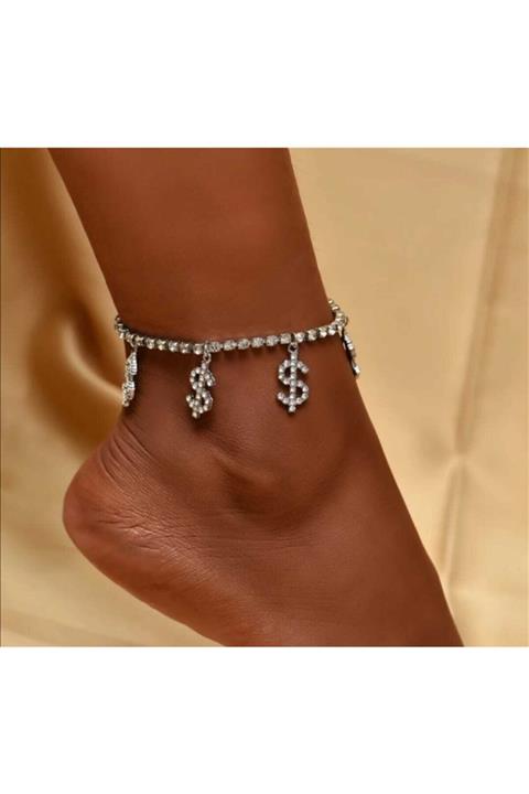 Furtek Aksesuar Taşlı Dolar Halhal