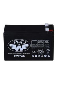 pies Ups Kesintisiz Güç Kaynağı Aküsü Ups Akü - Kuru Bakımsız Tip Akü 12volt 7amper 12v7ah- Hızlı Kargo -