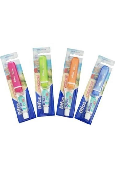 Difaş Seyahat Fırçası + Diş Macunu 50 ml