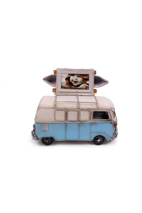 Berrinstore Dekoratif Metal Minibüs Çerçeveli Ve Kumbaralı Hediyelik