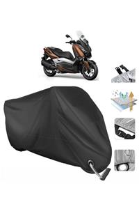 CoverPlus Yamaha X-max 300 Abs Motosiklet Branda (bağlantı, Kilit Uyumlu)-siyah