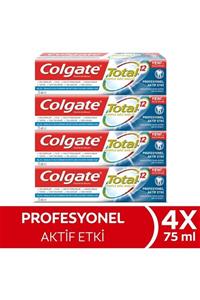 Colgate Total Profesyonel Aktif Etki Diş Macunu 4 X 75 Ml