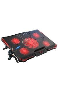 Sarftech K33 Coolcold Kırmızı Led Aydınlatmalı 5 Fanlı 17 Inç Gaming Oyuncu Laptop Soğutucu Notebook Stand