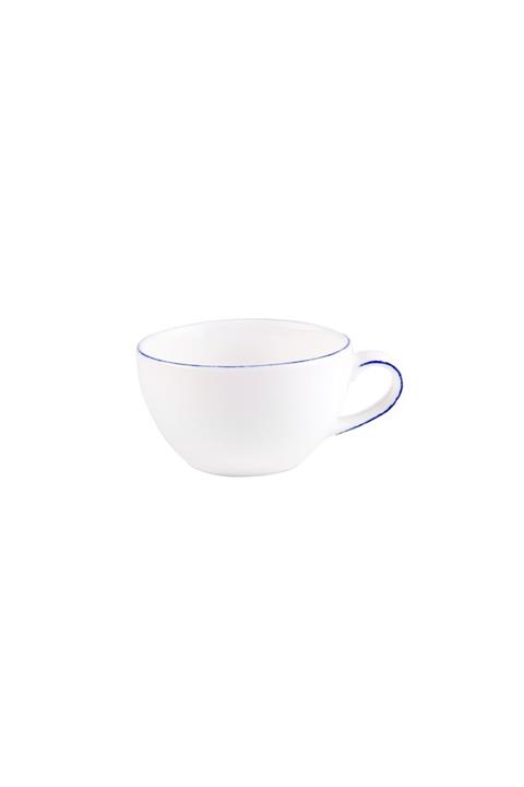 Karaca Beyaz Lacivert Simli Çay Fincanı