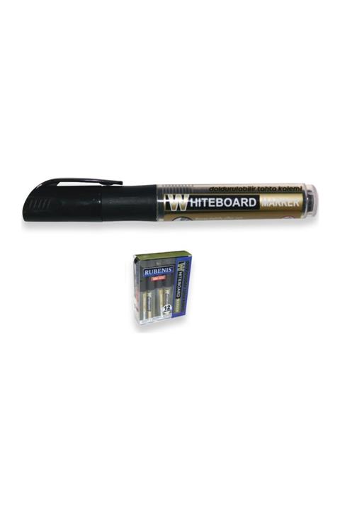 Rubenis Rbm-102/s Kartuşlu Tahta Kalemi Siyah - 12 Adet'lik