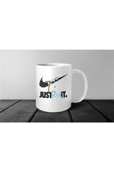 Darkia Rick And Morty Just Rick It Tasarım Baskılı Porselen Kupa Bardak