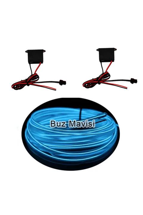 usm Neon Led Torpido Ledi Buz Mavisi Ip Led Araç Içi 5 Metre Fitilli Neon Led Lamba Neon Işık