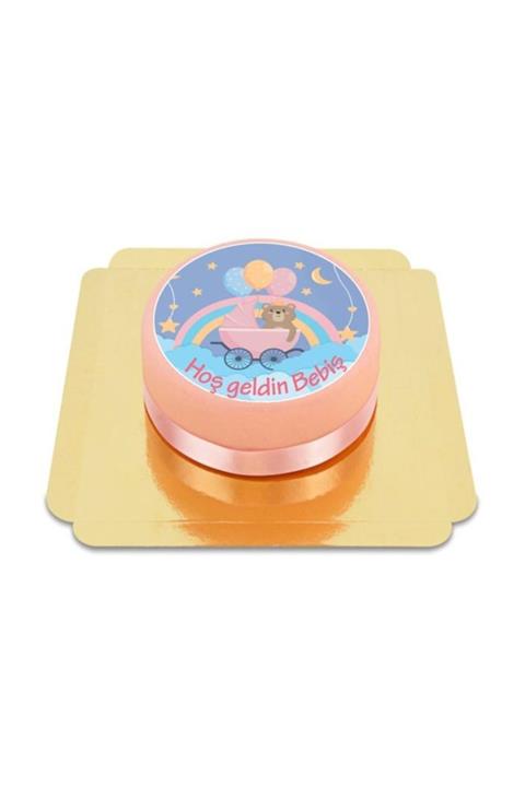 Nuga Kız Bebek Doğum Günü Pastası