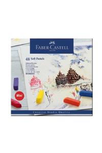 Faber Castell Faber-Castell Creative Studio Mini Toz Pastel Boya (Soft) 48 Renk Yarım Boy /