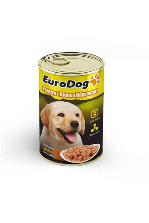 Eurodog Yavru Köpek Konservesi Tavuklu 415 Gr 12 Adet