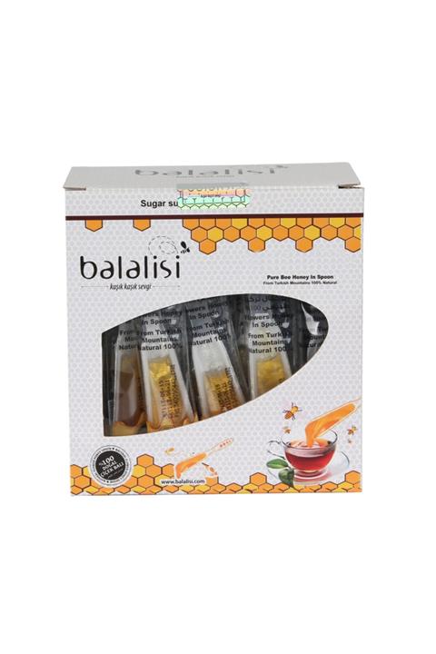 balalisi Çiçek Kaşık Bal 50'li Pencereli Kutu (50x7)