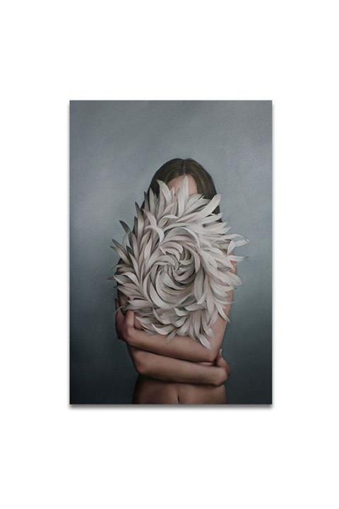 wombhobby Çiçeklenmek Sarmalı Sayılarla Boyama Seti(40x50 Cm Tuval Şasesine Gerili)