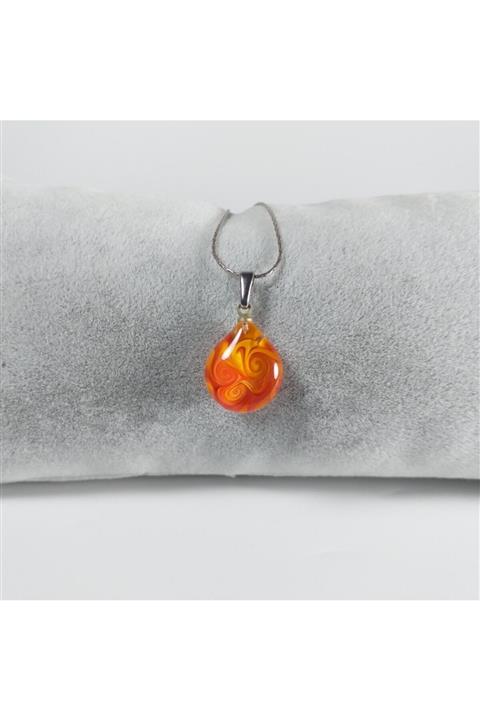 Hanecambaz Murano Cam Damla Burgu Kolye