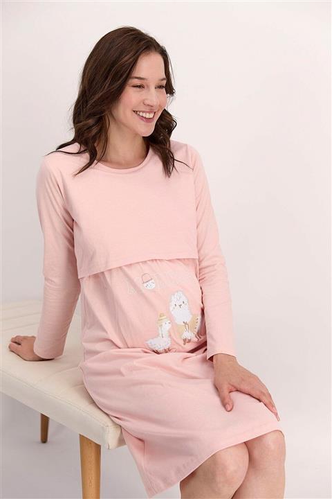 Pierre Cardin Momma Kadın Lohusa Gecelik Sabahlık Takımı Pc8138