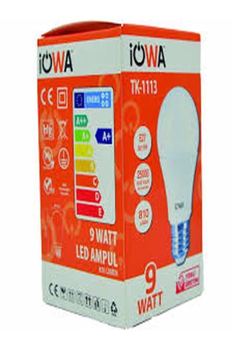 iOWA 9 W Led Ampul Beyaz Işık 6500 K