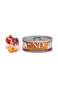 N&D Balkabaklı Tavuk Ve Narlı Kedi Konservesi 80 gr