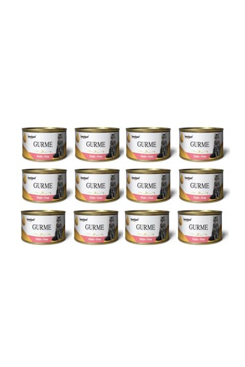Bestpet Gurme Kedi Konservesi Somonlu Sterilised 100 gr 12 Ad