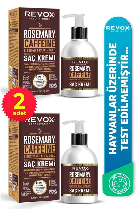 Revox Biberiye Ve Caffein Özlü Saç Kremi 2'li Set