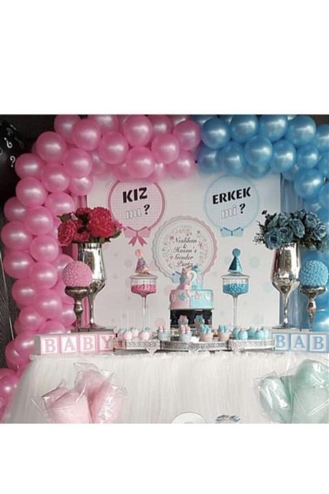 Deniz Parti Süsleri Cinsiyet Belirleme Balon Zinciri