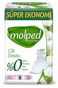 Molped Marka: Pure & Soft Süper Eko Uzun 20'li Kategori: Günlük Ped