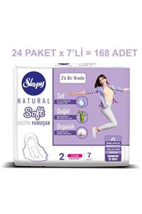 Sleepy Natural Soft Ekstra Yumuşak Ped 2 Numara 7 X 24 Adet (168 Adet) 1 Koli