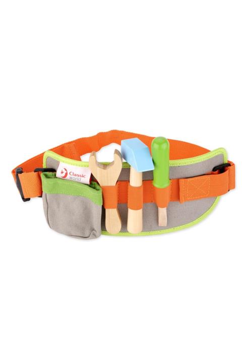 Classic World Ahşap Tamir Seti Bel Çantası