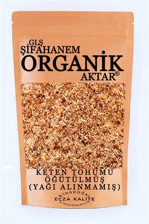 GLŞ ŞİFAHANEM ORGANİK AKTAR Keten Tohumu Öğütülmüş Toz Ecza Kalite 250gr