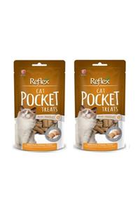 Reflex Pocket Anti Hairball Tüy Yumağı Kontrol Kedi Ödülü 60 Gr* Eko Paket 2 Adet