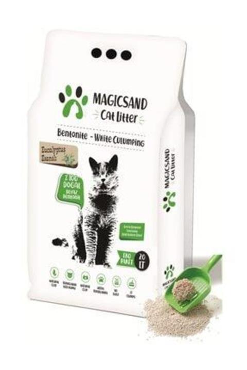 magicsand Cat Litter Eucalyptus Ince Taneli Kedi Kumu - 20 Lt