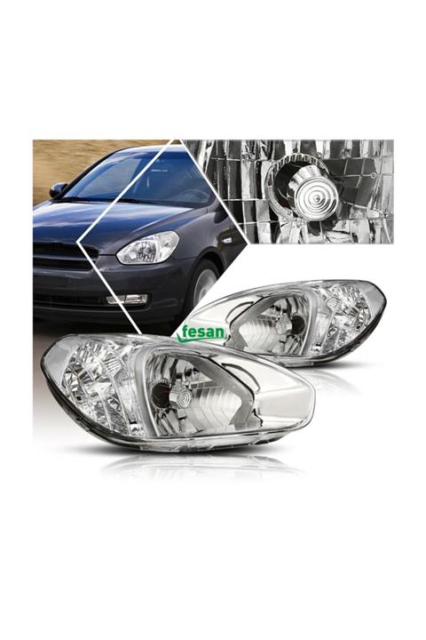 FESAN Hyundai Accent Era Sağ + Sol Ön Far Takımı Manuel 2009--2011