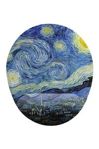 iF Dizayn Mavi Van Gogh Yıldızlı Gece Bilek DestekliMousepad