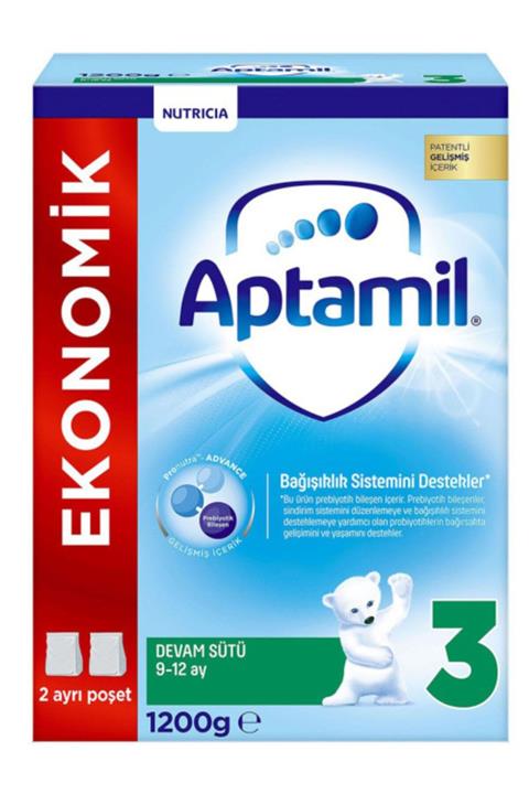 Aptamil Unisex 9-10-11-12ay Bebek Devam Sütü 3 1200gr Beslenme Emzirme Sağlıklı Çocuk Maması