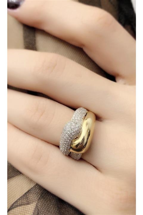 Marylebone Silver 14 Ayar Altın Kaplama Tasarım Yüzük