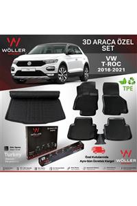 wöller Vw T-roc Paspas Bagaj Havuzu 2016 2021 Arası 3d Ultraflex Set