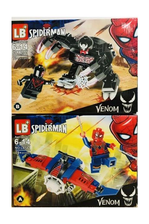 SPIDERMAN Spider-man Venom Lego 2 Model Birden Toplam 152 Parça Oyuncak A B