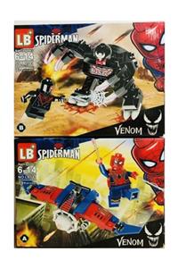 SPIDERMAN Spider-man Venom Lego 2 Model Birden Toplam 152 Parça Oyuncak A B