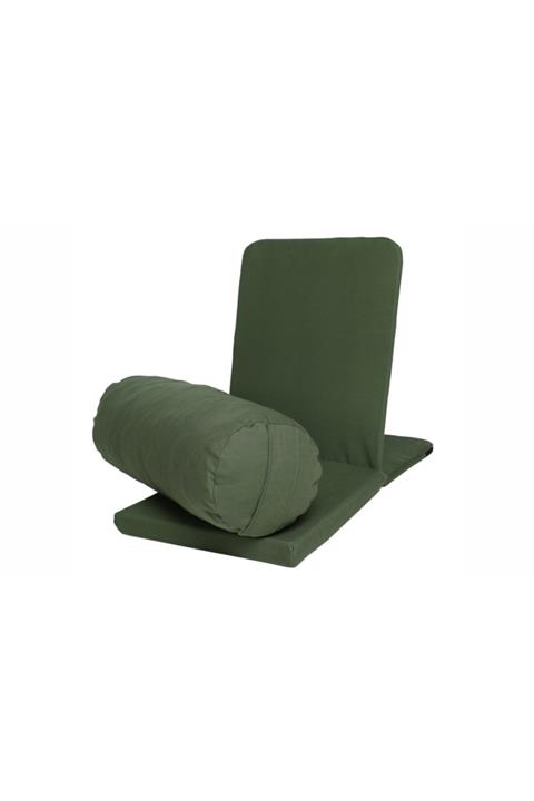 Zunkla Meditasyon Sandalyesi Bolster Minderi İkili Set