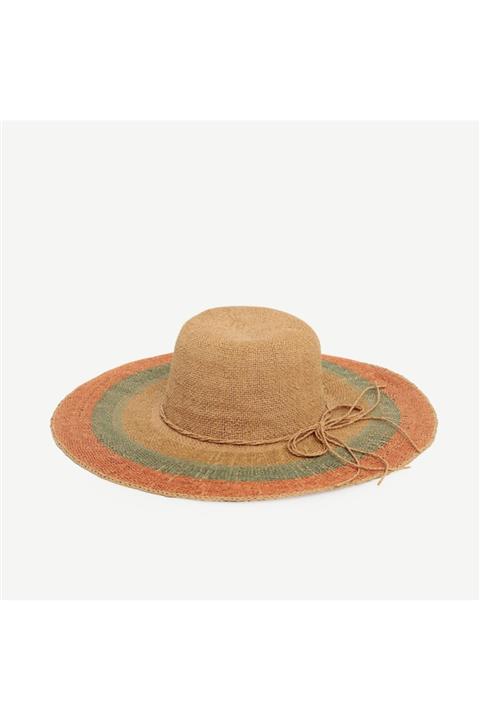 Yargıcı Renkli Hasır Şapka